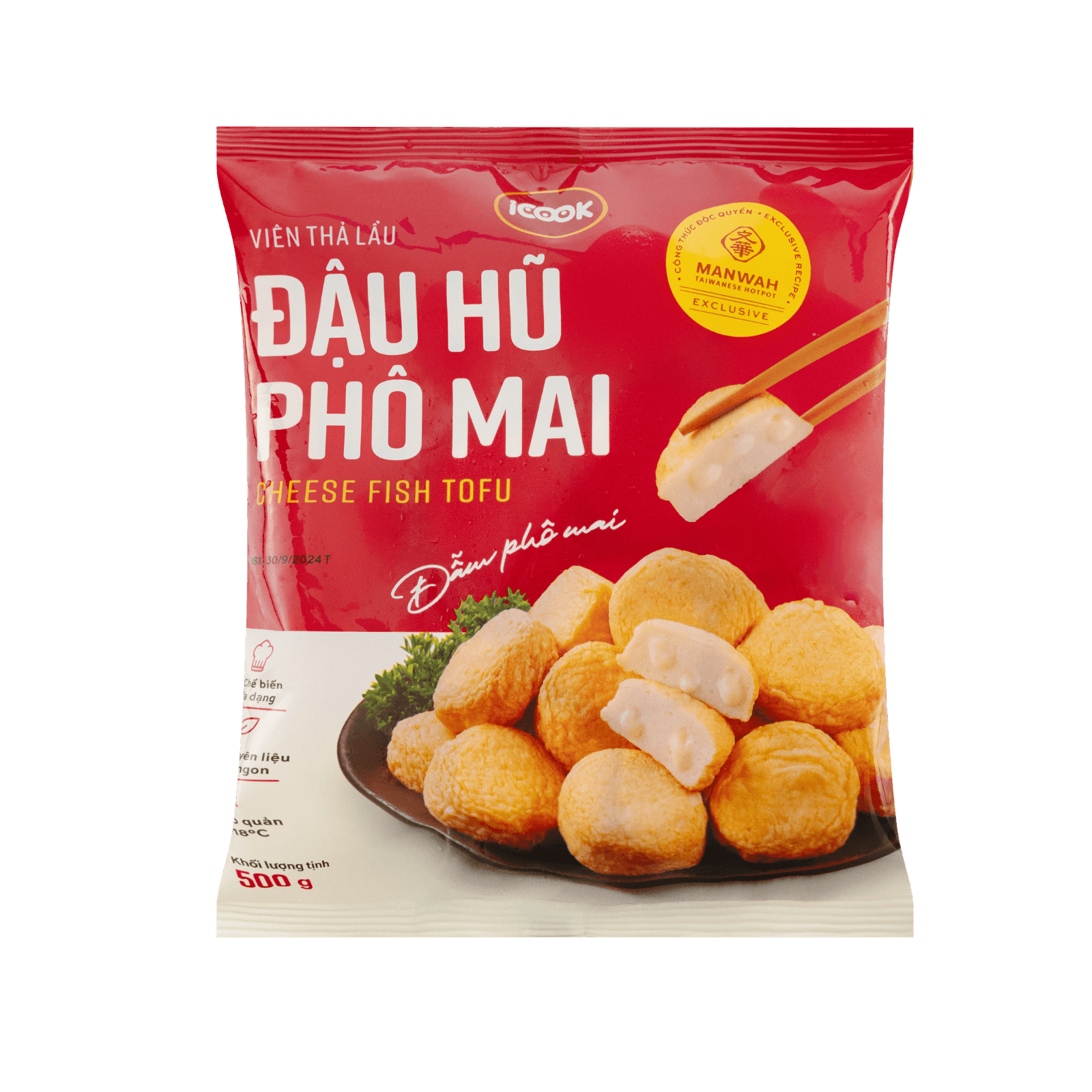 Viên Thả Lẩu Đậu Hũ Phô Mai